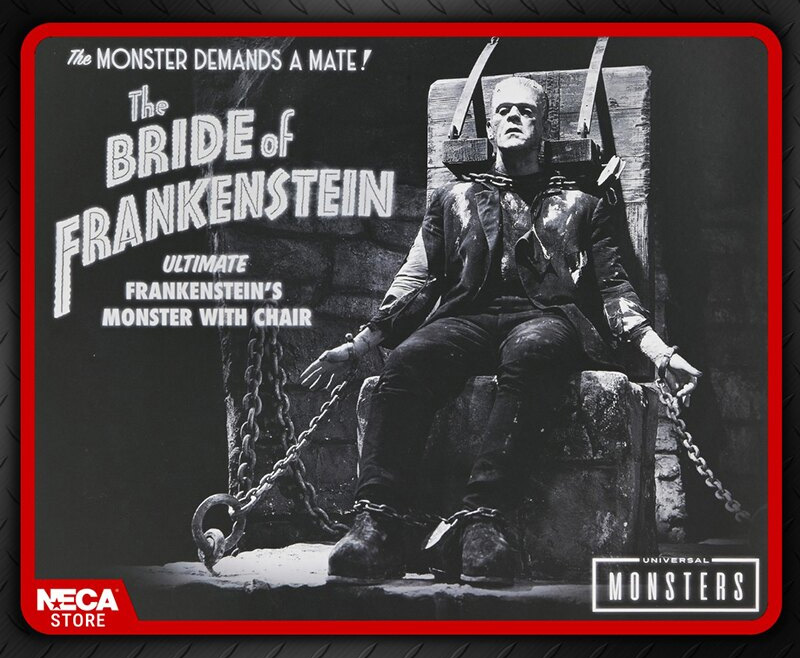 Monstro do Dr. Frankenstein (Boris Karloff) com Cadeira de Contenção ( A Noiva 1935)