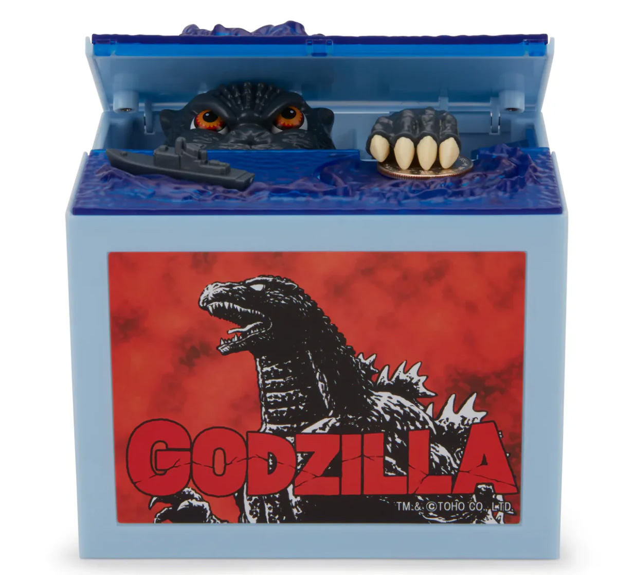 Godzilla Electronic Coin Bank Itazura Money Box