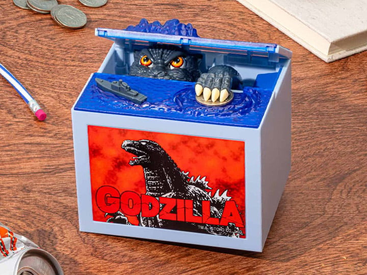 Godzilla Electronic Coin Bank Itazura Money Box
