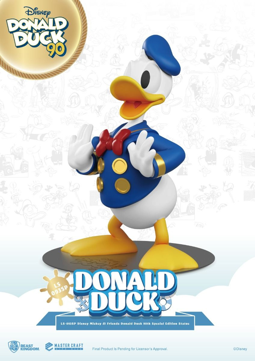 Estátua Pato Donald Life Size 90 Anos em Tamanho Real