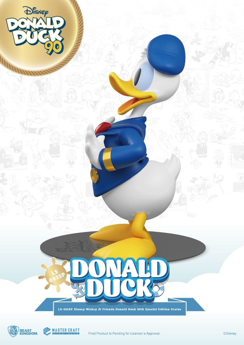 Estátua Pato Donald Life Size 90 Anos em Tamanho Real
