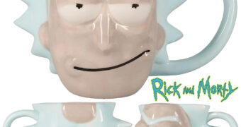 Caneca Esculpida Rick Sanchez Face 3D da Série Rick and Morty