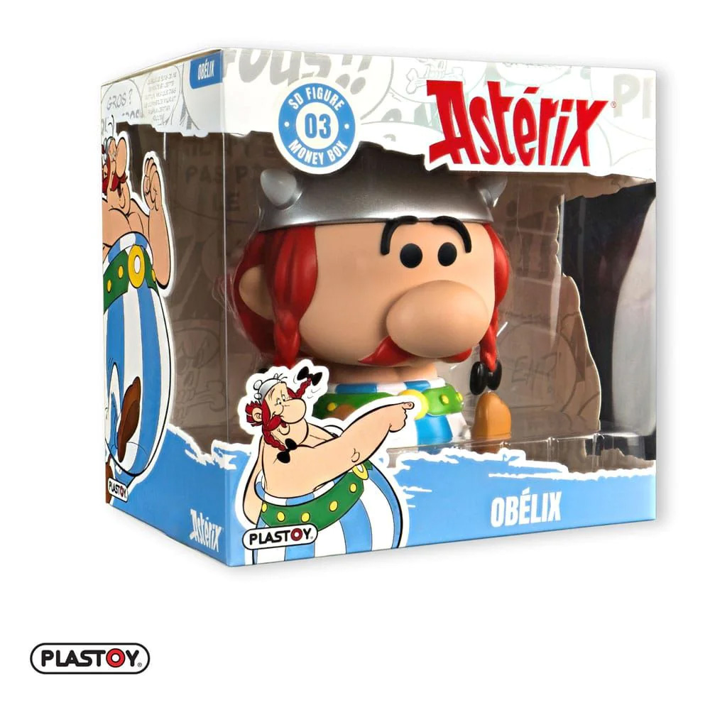 Cofres Asterix, Obelix e Ideafix em Estilo Chibi
