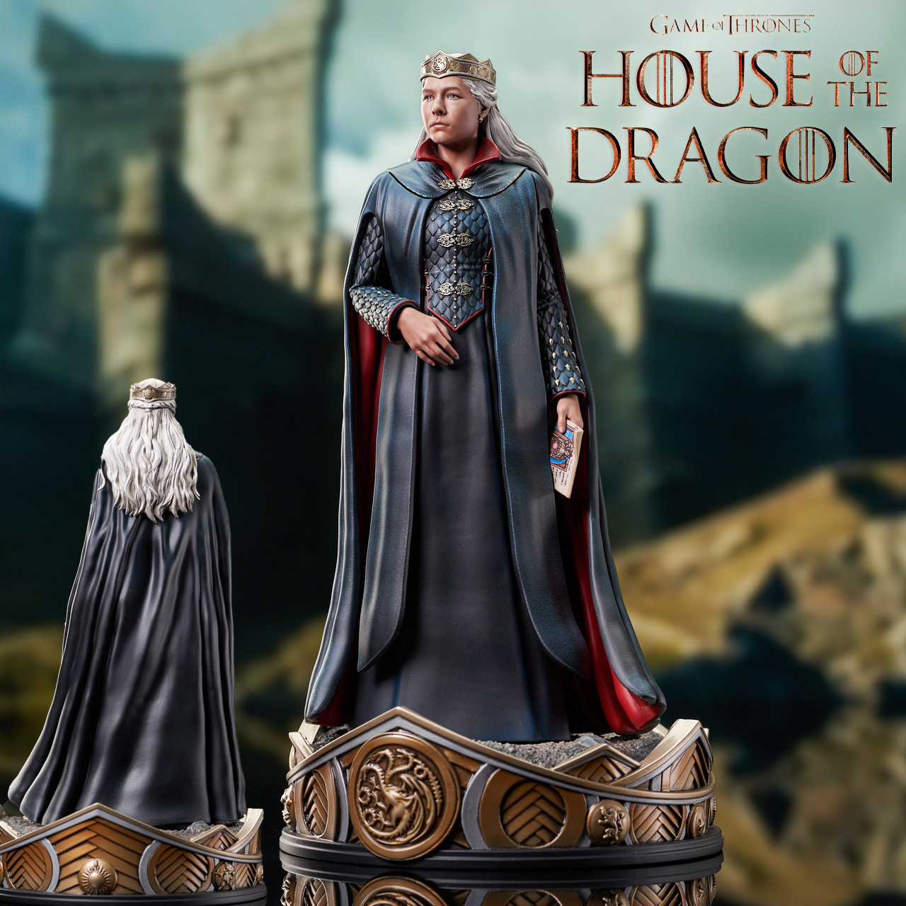Estátua Rainha Rhaenyra Targaryen Gallery Diorama House of the Dragon (A Casa do Dragão)