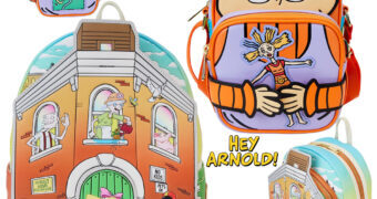 Mini-Mochila Hey Arnold! e Bolsa Tiracolo Angélica Rugrats: Os Anjinhos
