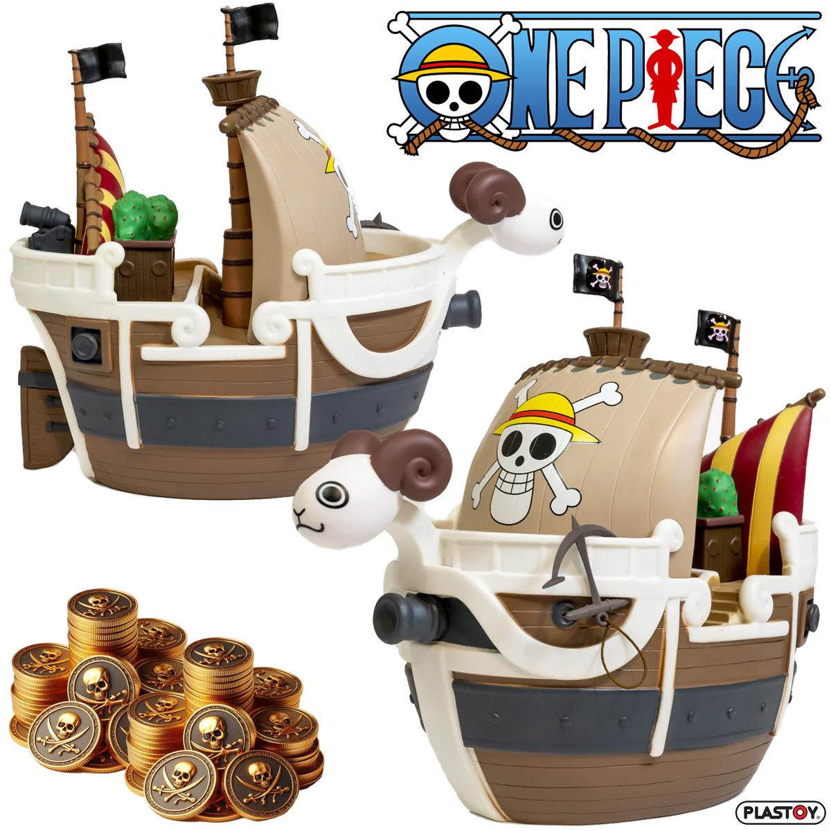 Cofre Navio Going Merry dos Piratas do Chapéu de Palha (One Piece)