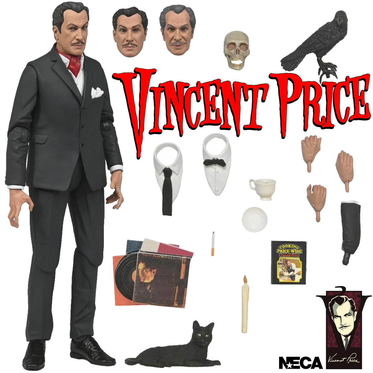 Vincent Price Ultimate Action Figure Neca em Escala 1:10