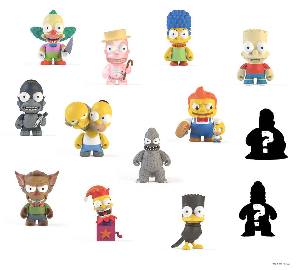 Mini-Figuras Simpsons Treehouse of Horror (Série 2) Kidrobot em Blind Boxes