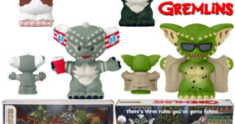 Bonecos Little People Collector Gremlins com Gizmo e Stripe