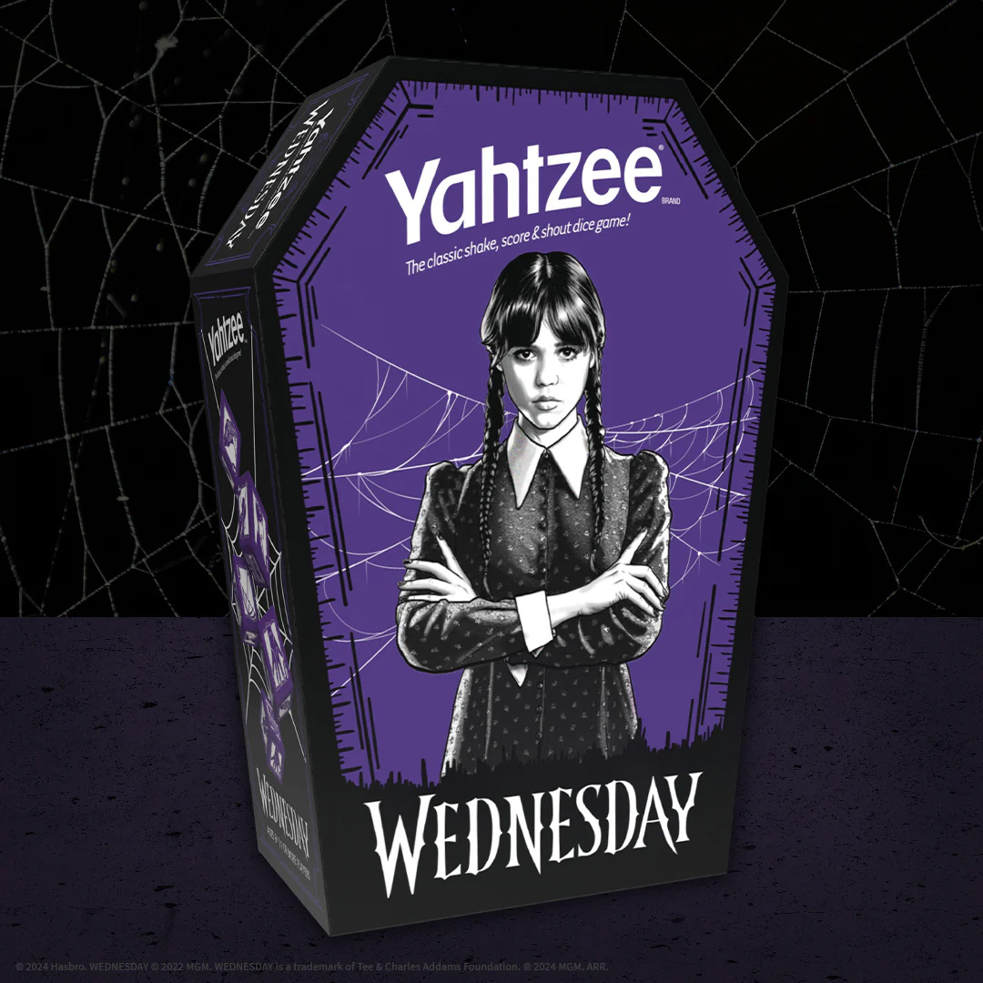 Jogo Yahtzee Wednesday (Wandinha)