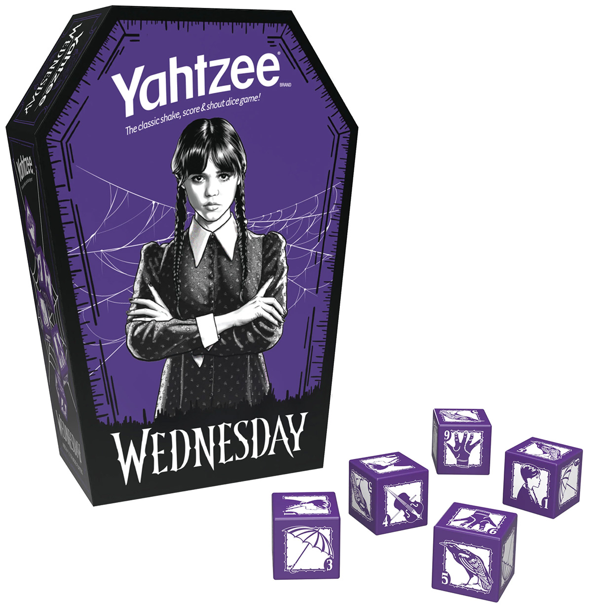 Jogo Yahtzee Wednesday (Wandinha)