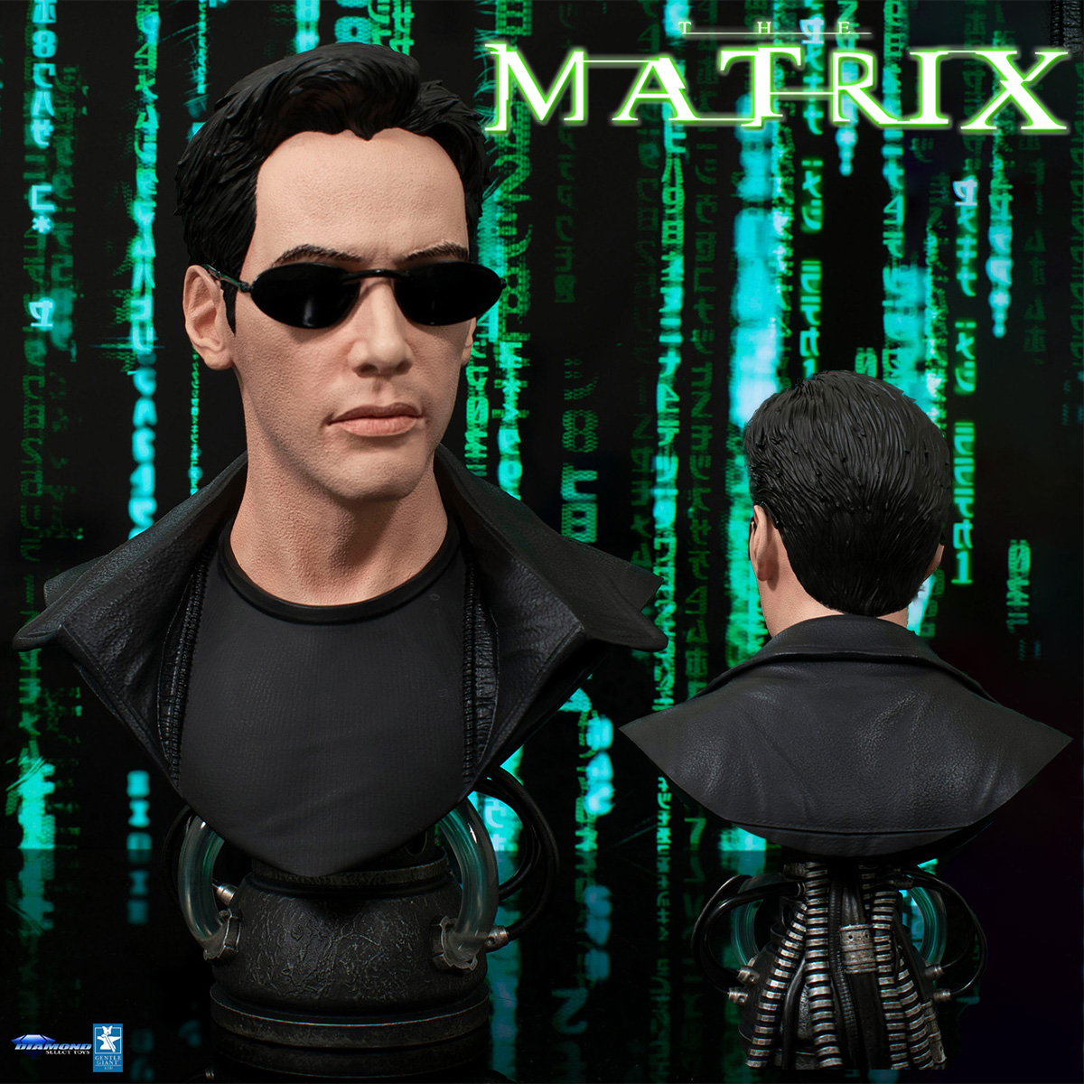 Busto Neo (Keanu Reeves) Legends in 3D em The Matrix de 1999