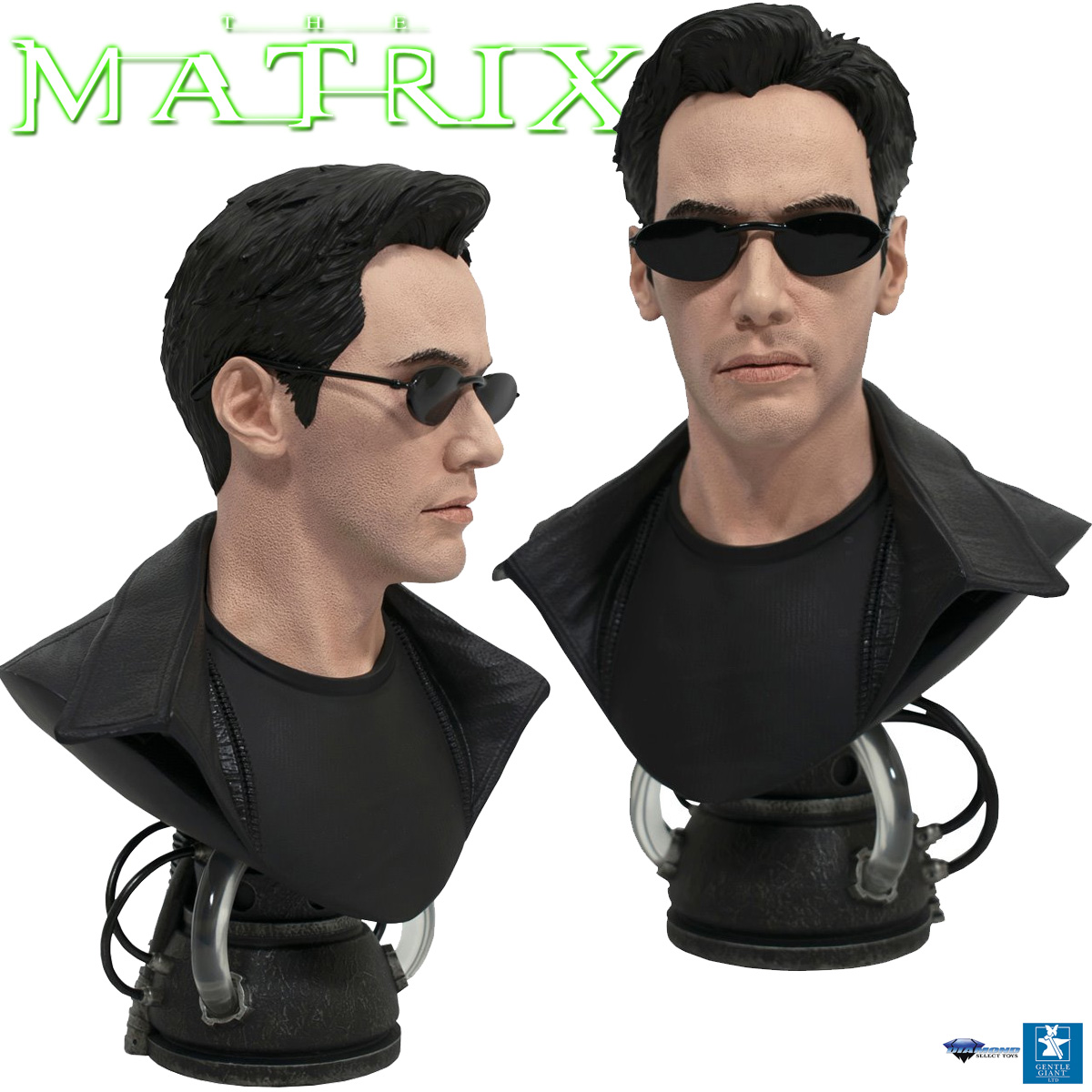 Busto Neo (Keanu Reeves) Legends in 3D em The Matrix de 1999