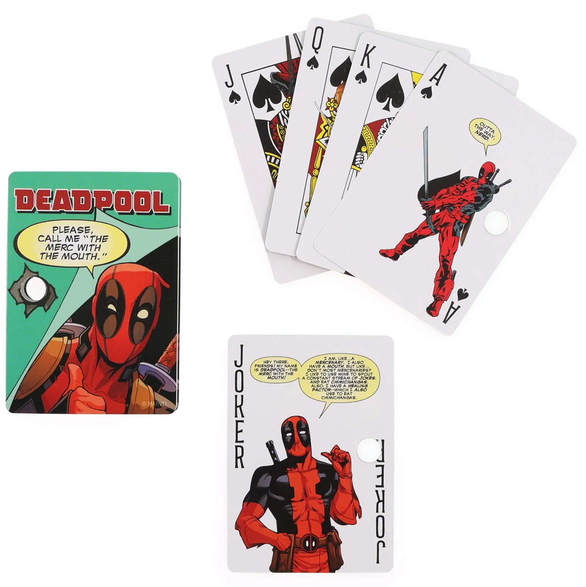 Deck of Cards with Infamous Quotes from Deadpool, the Merc with the Mouth