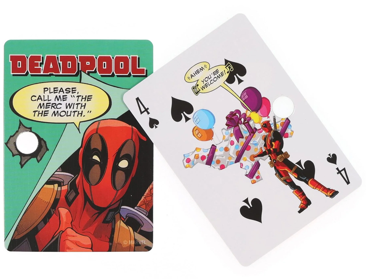 Deck of Cards with Infamous Quotes from Deadpool, the Merc with the Mouth