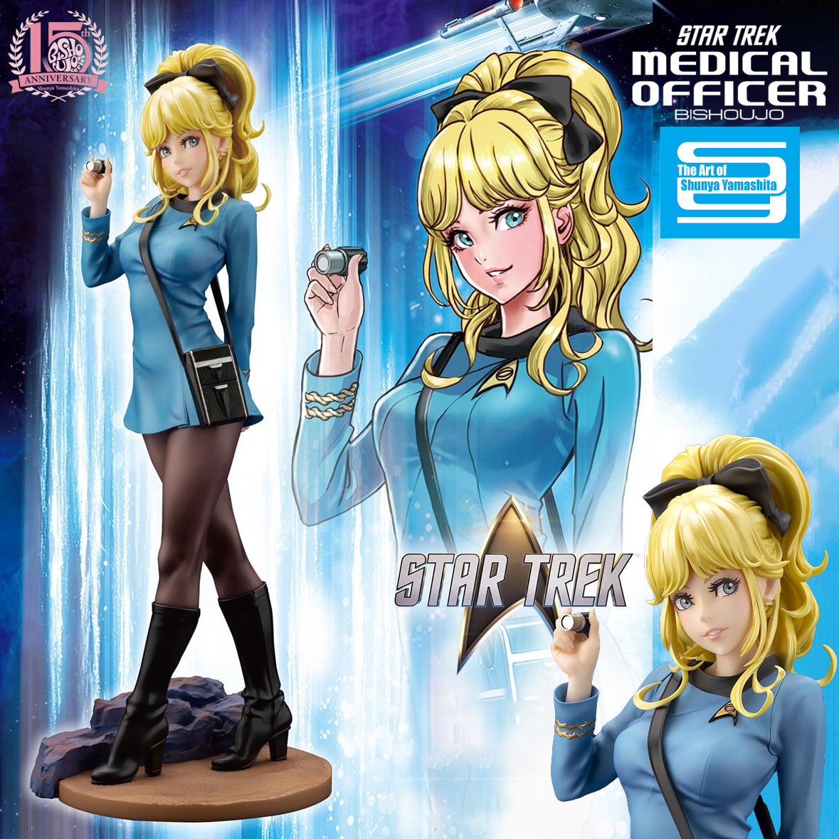 Estátua Star Trek “Oficial Médico” Bishoujo - Ilustração de Shunya Yamashita