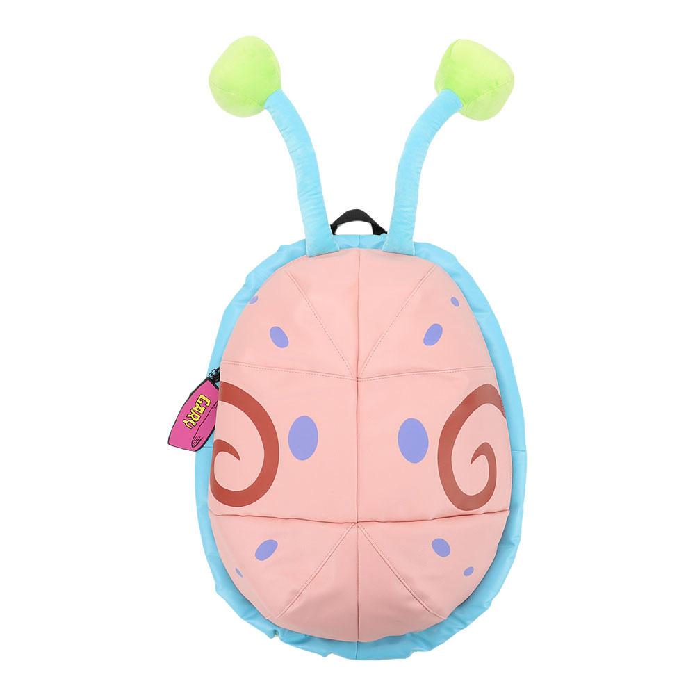 Mochila Gary Caracol com Olhos 3D Bob Esponja Calça Quadrada