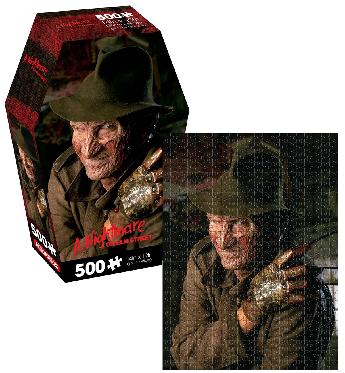 A Nightmare on Elm Street Coffin Box Puzzle Inside a Coffin