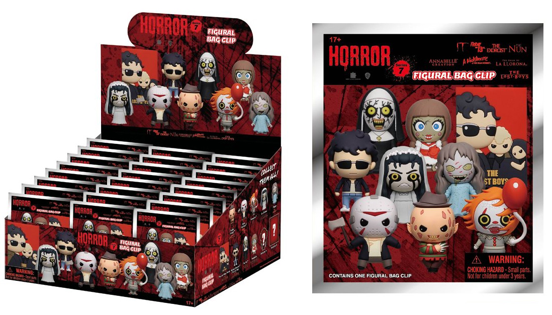 Warner Bros. Horror Movie Keychains 3D Figural Bag Clips (Blind-Box)