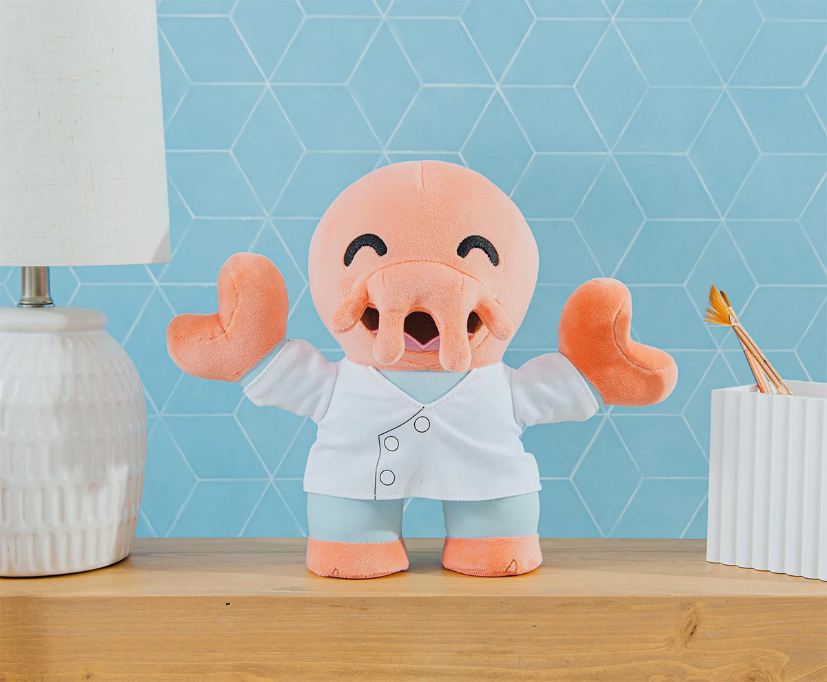 Boneco de Pelúcia Dr. John A. Zoidberg da Série Futurama em Estilo Chibi