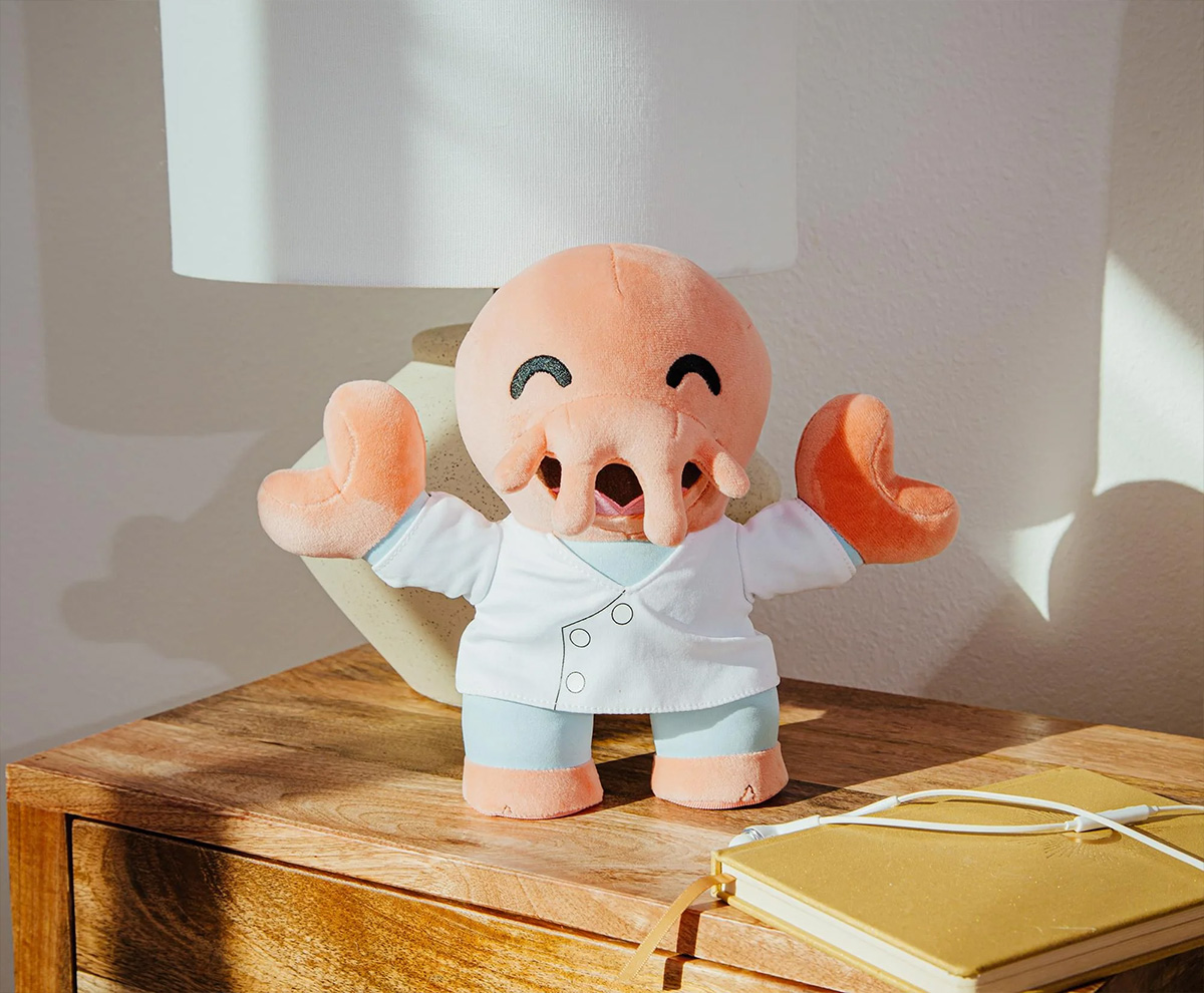 Dr. John A. Zoidberg Plush Doll from Futurama Series in Chibi Style