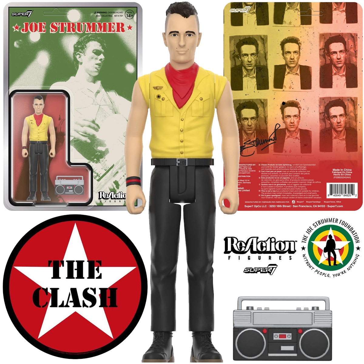 Action Figure Joe Strummer The Clash ReAction