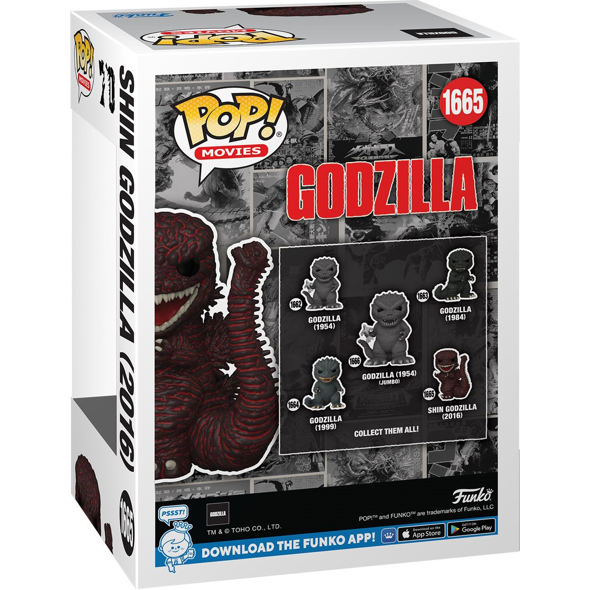 Bonecos Pop! Godzilla 70 Anos