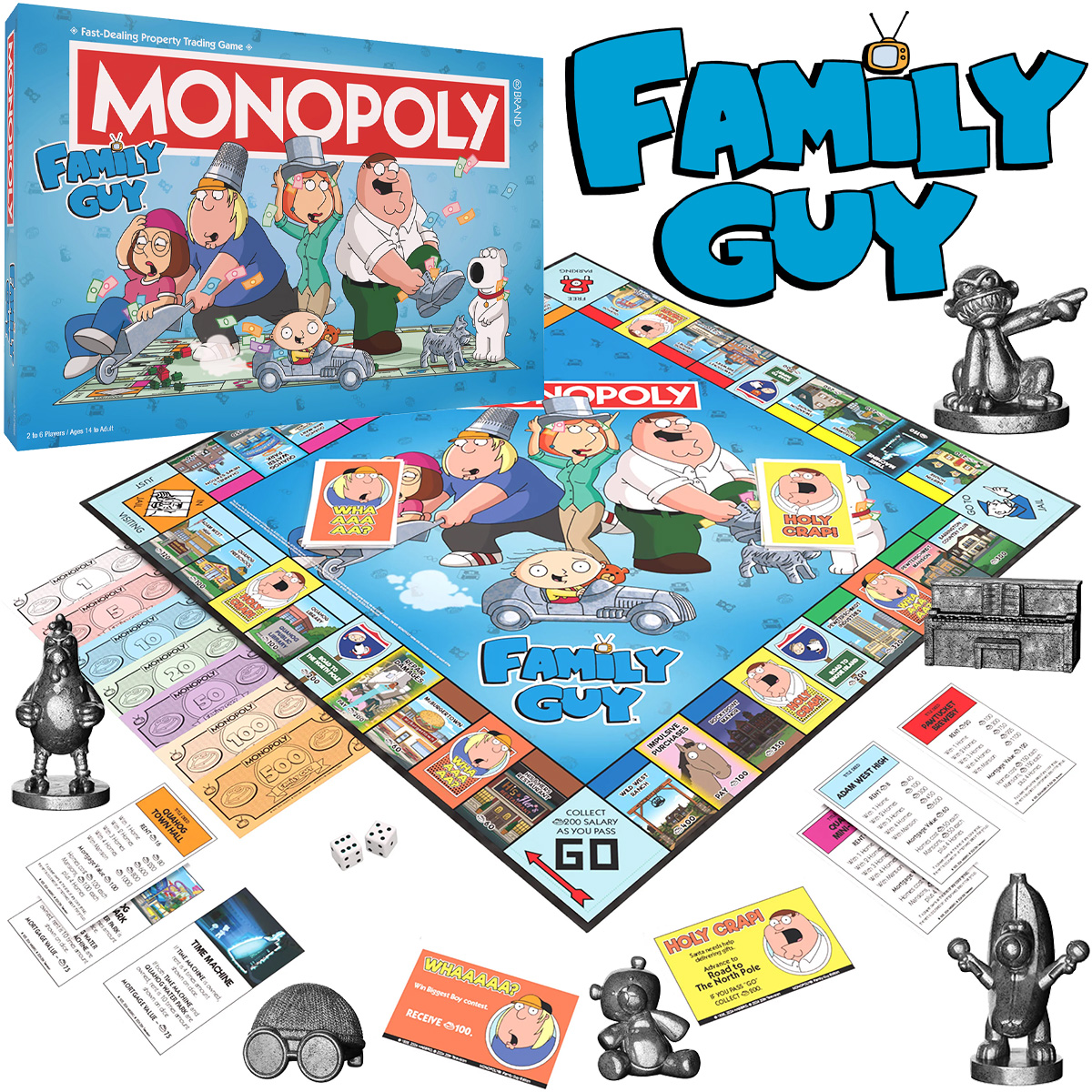 Jogo de Tabuleiro Monopoly Family Guy