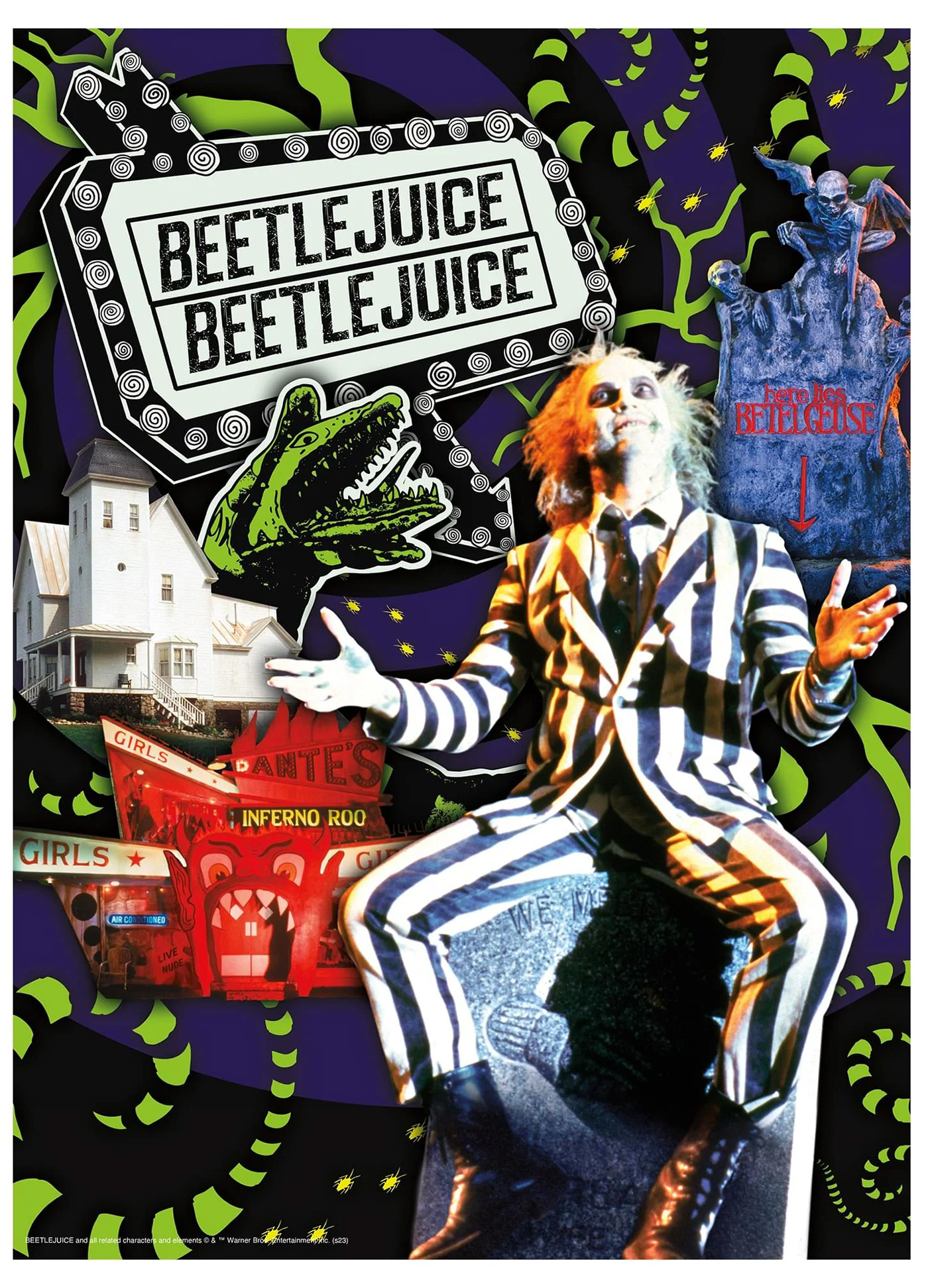 Quebra-Cabeça Beetlejuice Os Fantasmas se Divertem Coffin Box