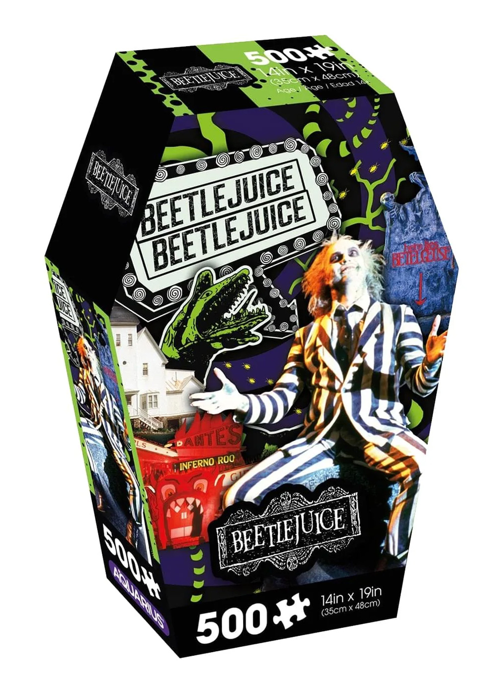 Quebra-Cabeça Beetlejuice Os Fantasmas se Divertem Coffin Box