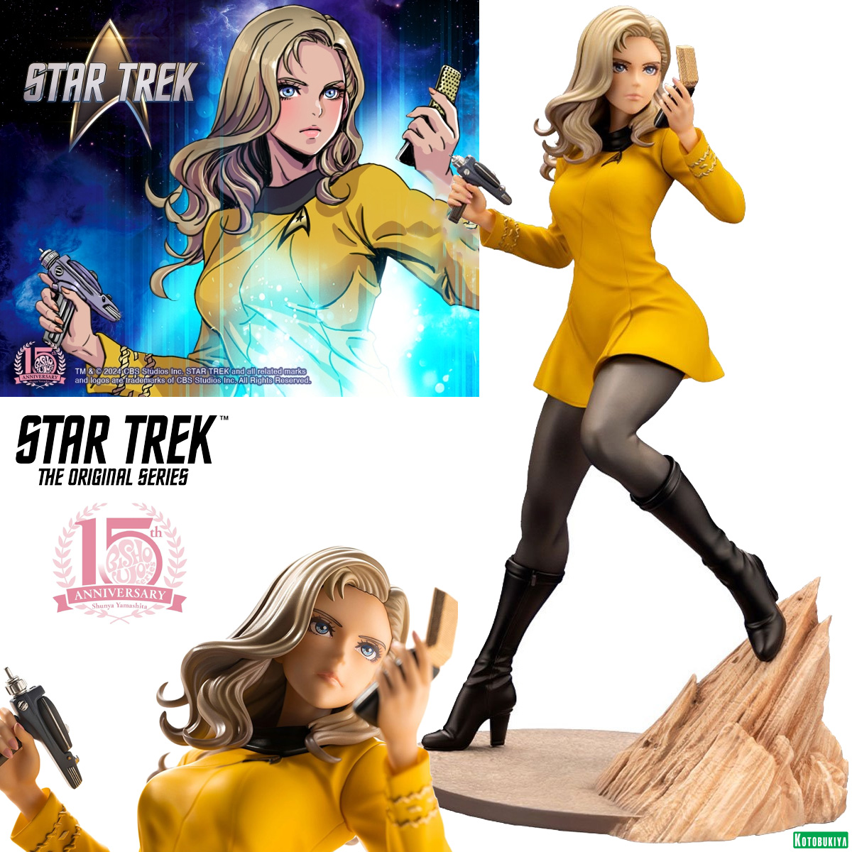 Estátua Star Trek Bishoujo “Oficial de Comando” (Kirk) - Ilustração de Shunya Yamashita