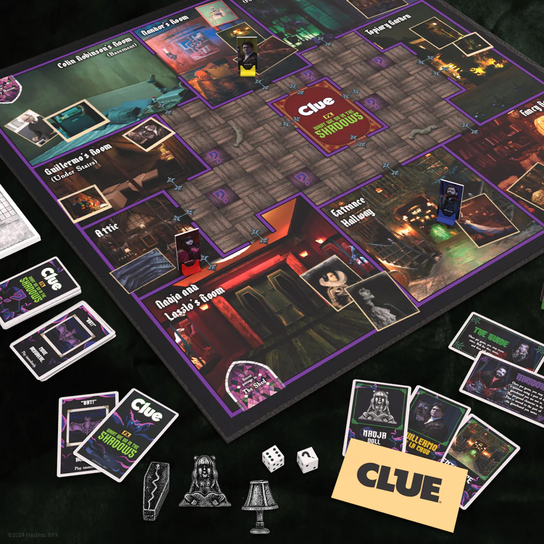 Clue Board Game from the What We Do in the Shadows Series