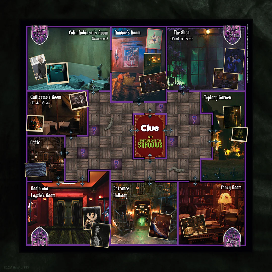 Clue Board Game from the What We Do in the Shadows Series