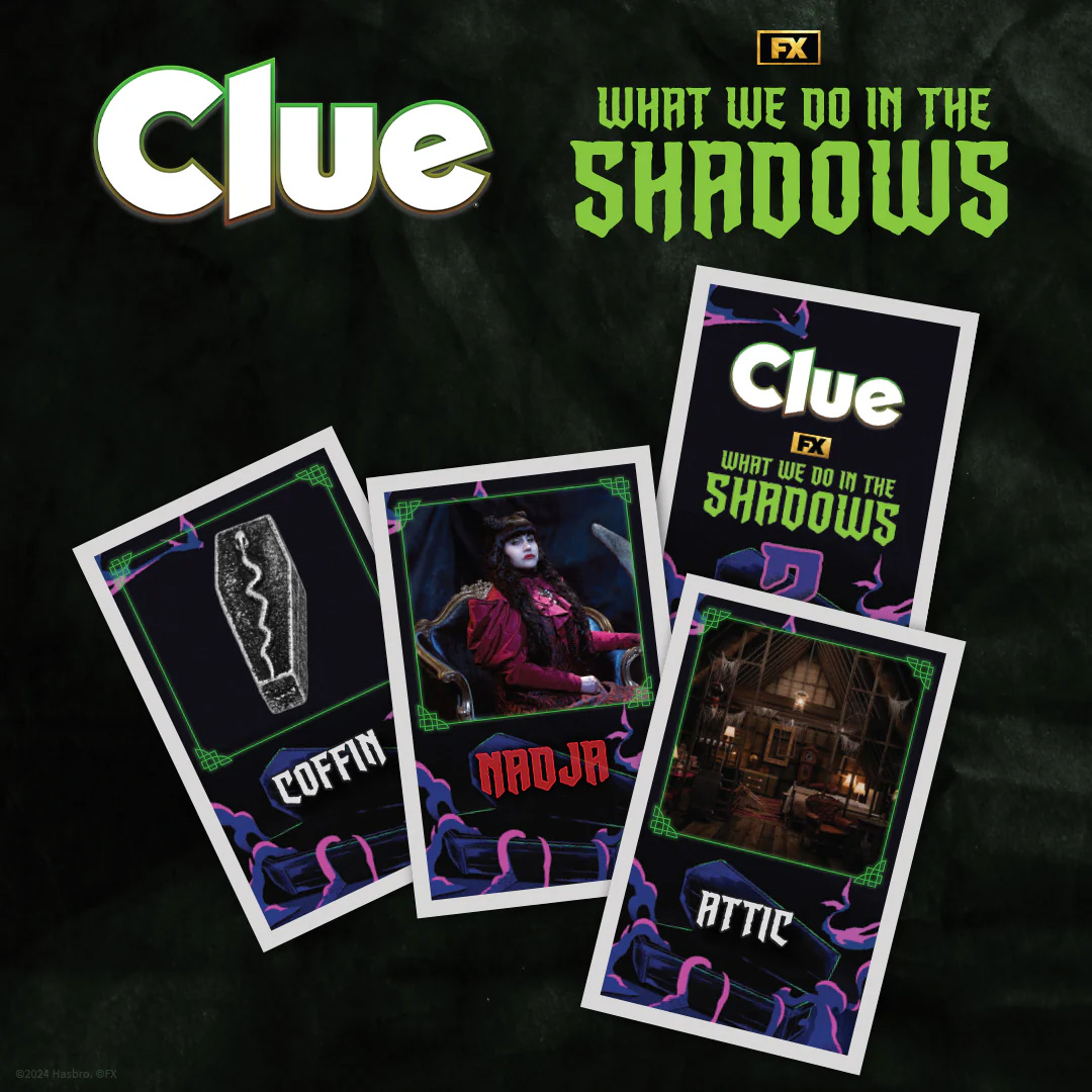 Jogo de Tabuleiro Clue (Detetive) da Série What We Do in the Shadows