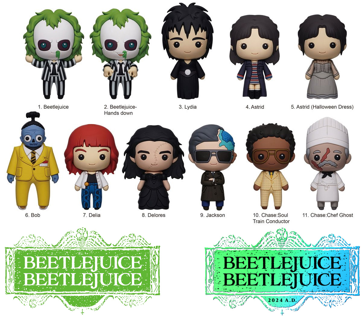 Chaveiros Os Fantasmas Ainda se Divertem: Beetlejuice Beetlejuice