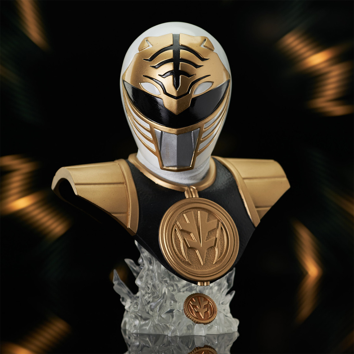 Busto Power Rangers Legends in 3D: Ranger Branco (White Ranger)