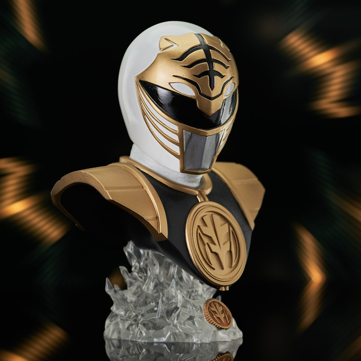 Busto Power Rangers Legends in 3D: Ranger Branco (White Ranger)