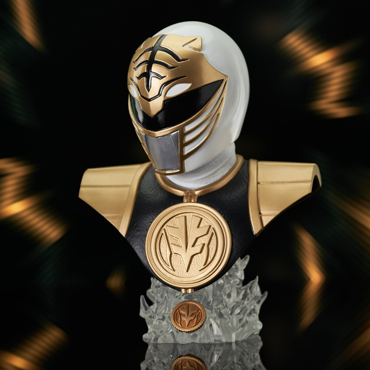 Busto Power Rangers Legends in 3D: Ranger Branco (White Ranger)