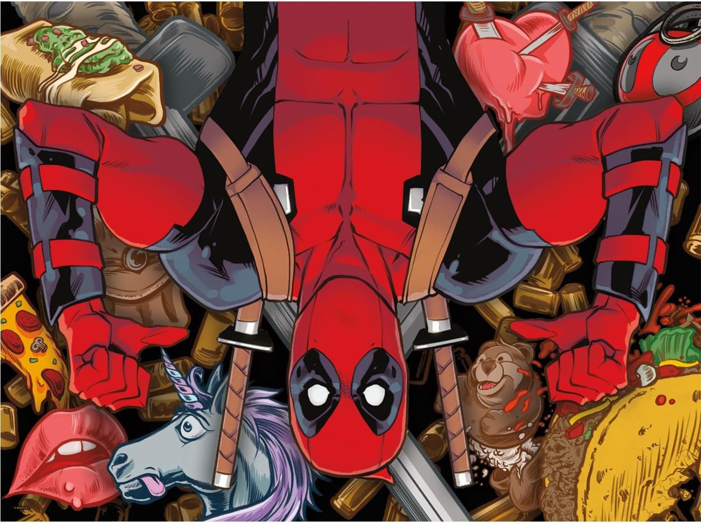 Quebra-Cabeças Marvel Colagem: Wolverine e Deadpool