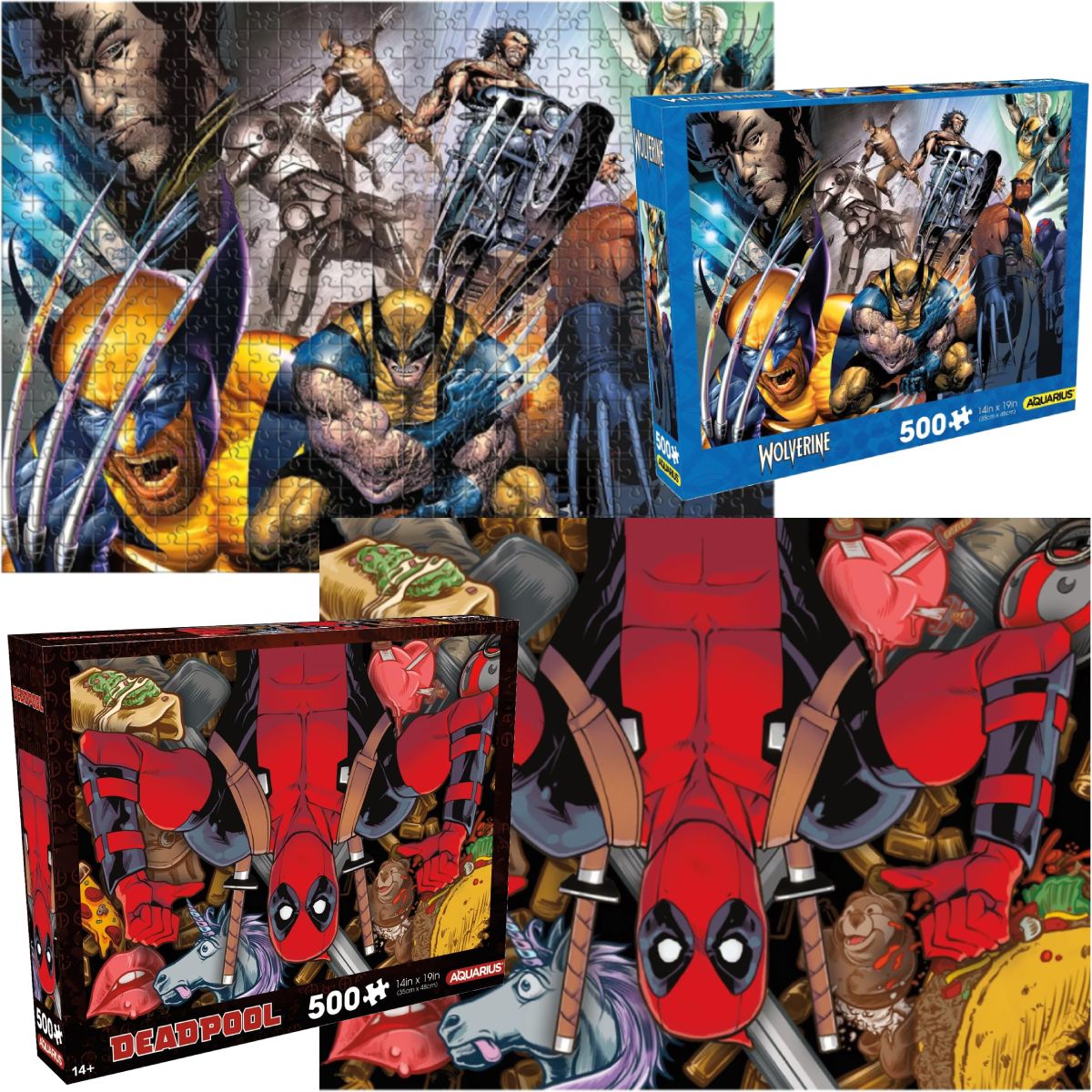 Quebra-Cabeças Marvel Colagem: Wolverine e Deadpool