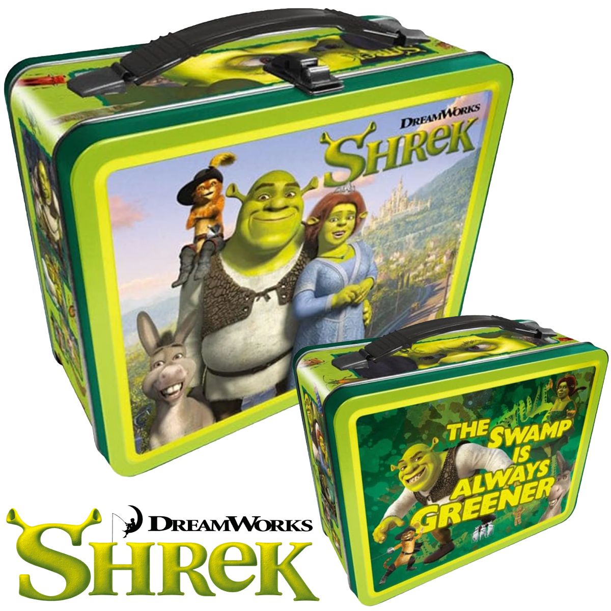 Lancheira de Lata Shrek em Alto Relevo