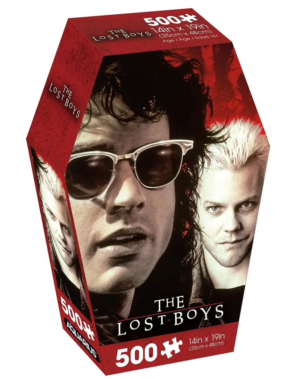 Quebra-Cabeça Os Garotos Perdidos (The Lost Boys) Coffin Box dentro de um Caixão