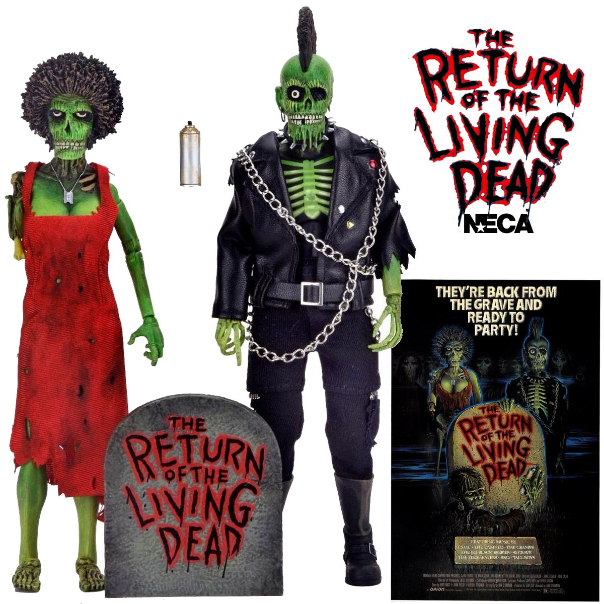 A Volta dos Mortos Vivos (The Return of the Living Dead) - Action Figures Neca Clothed