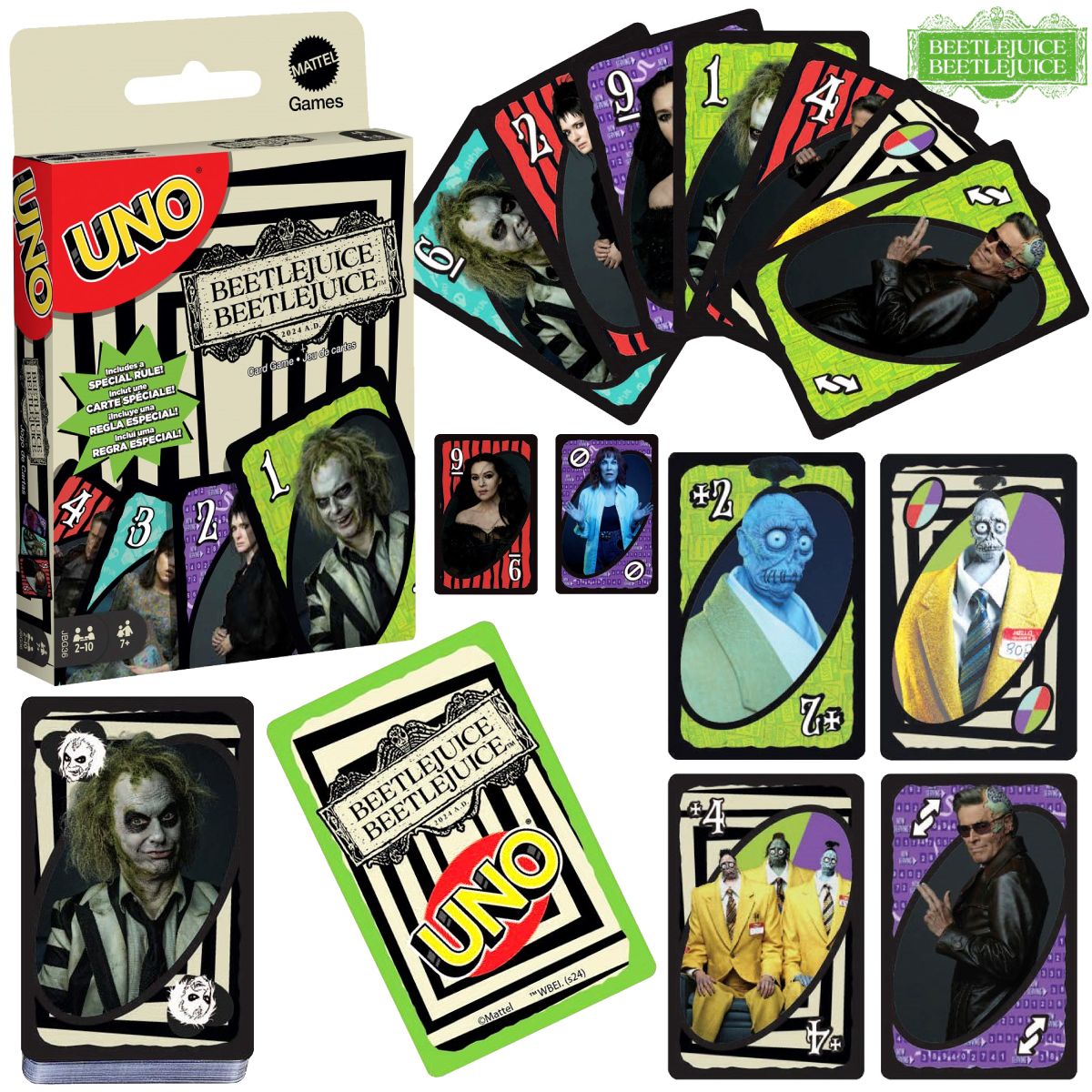 Jogo Uno Os Fantasmas Ainda se Divertem: Beetlejuice Beetlejuice de Tim Burton