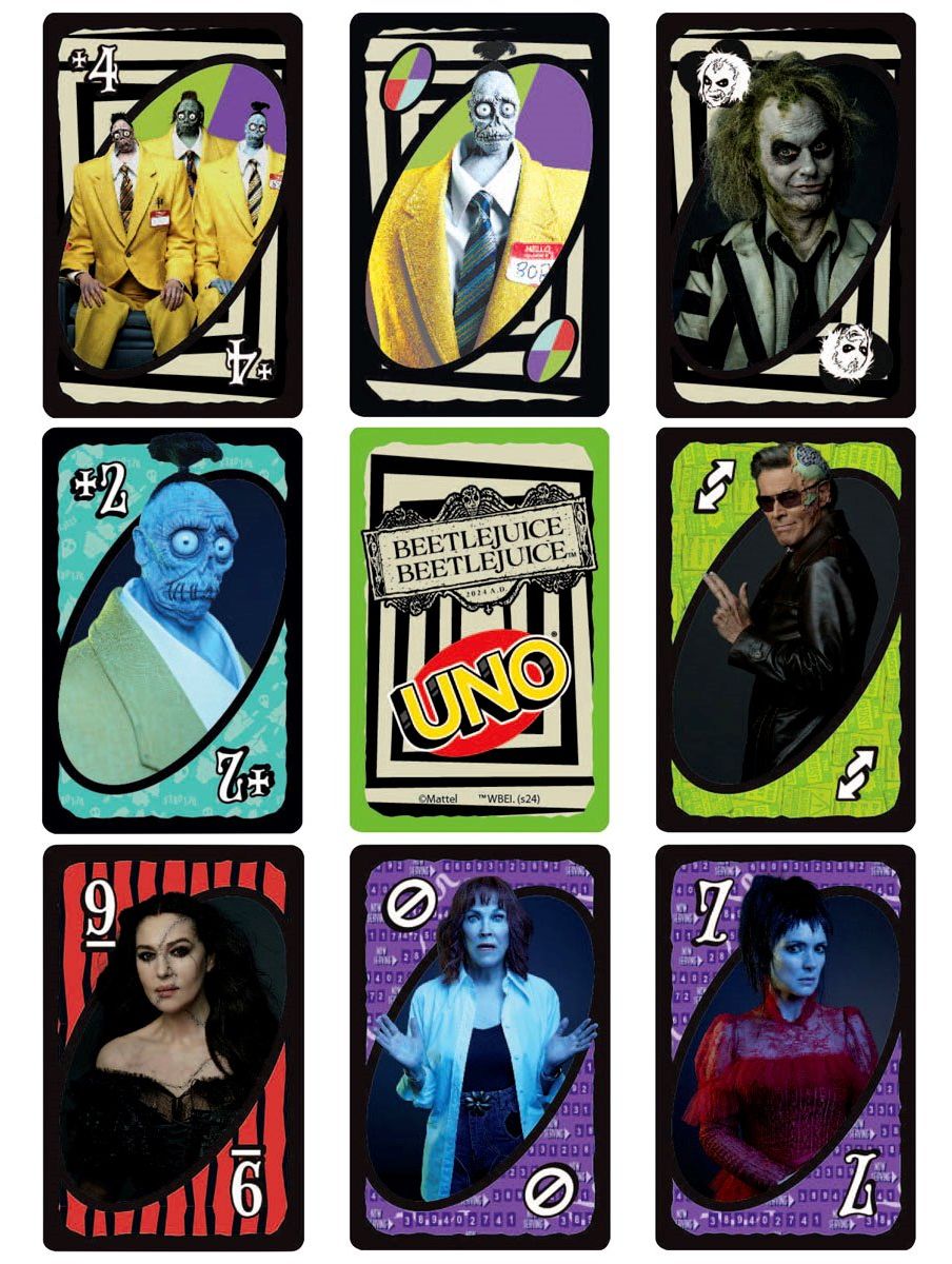 Jogo Uno Os Fantasmas Ainda se Divertem: Beetlejuice Beetlejuice de Tim Burton