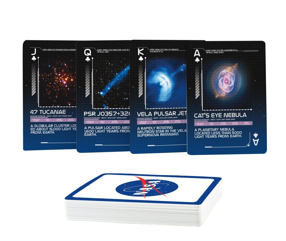 NASA “Across The Universe” Deck with 54 Celestial Bodies