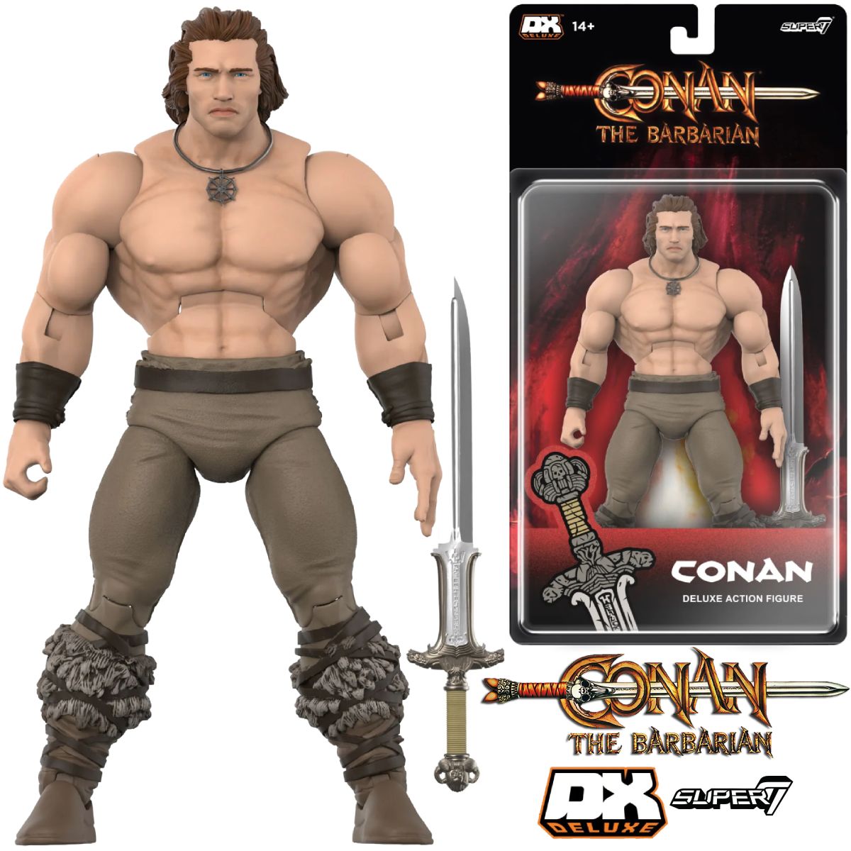 Conan, o Bárbaro (Arnold Schwarzenegger) Action Figure Deluxe Super7