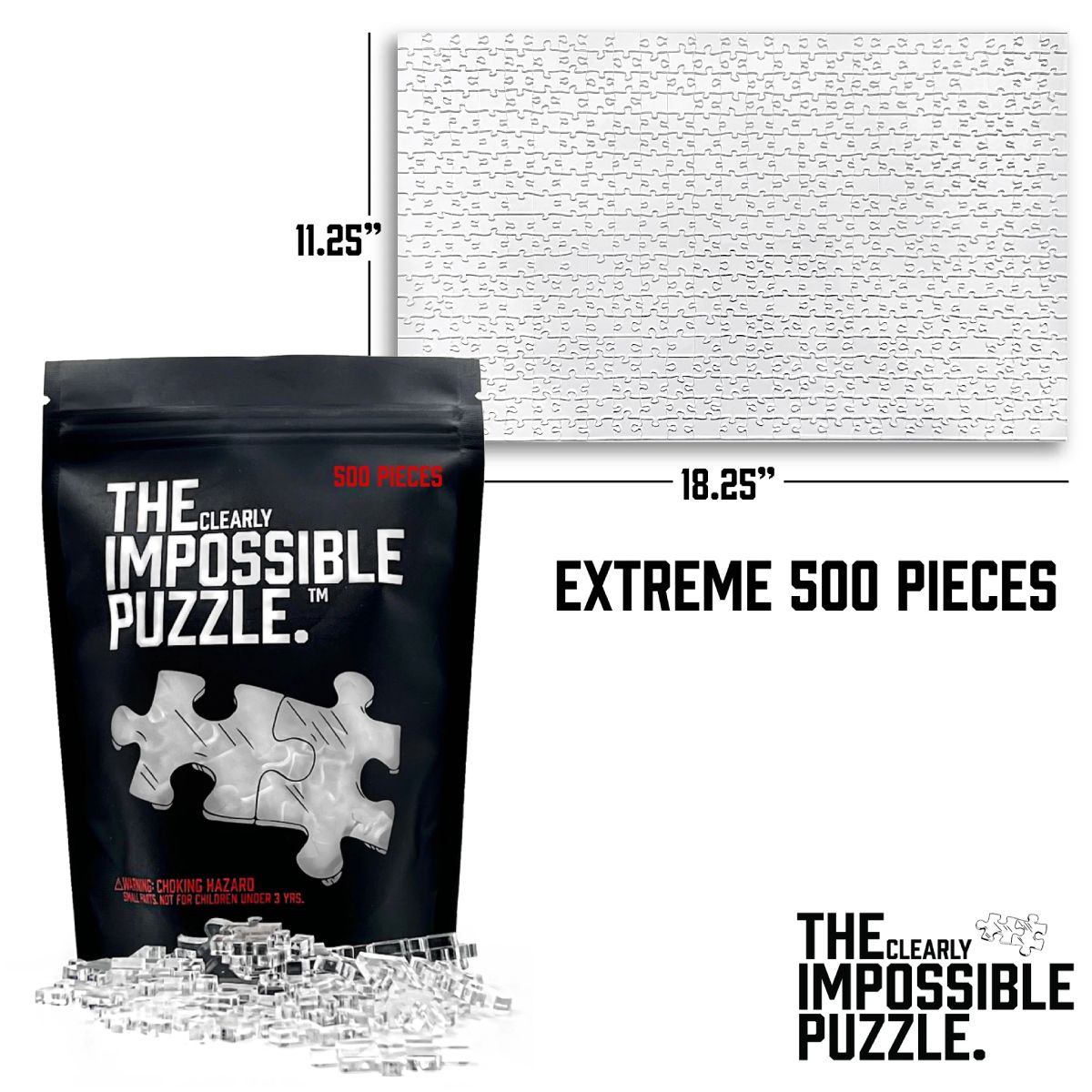 Quebra-Cabeça The Clearly Impossible Puzzle com Peças de Acrílico Cristalino