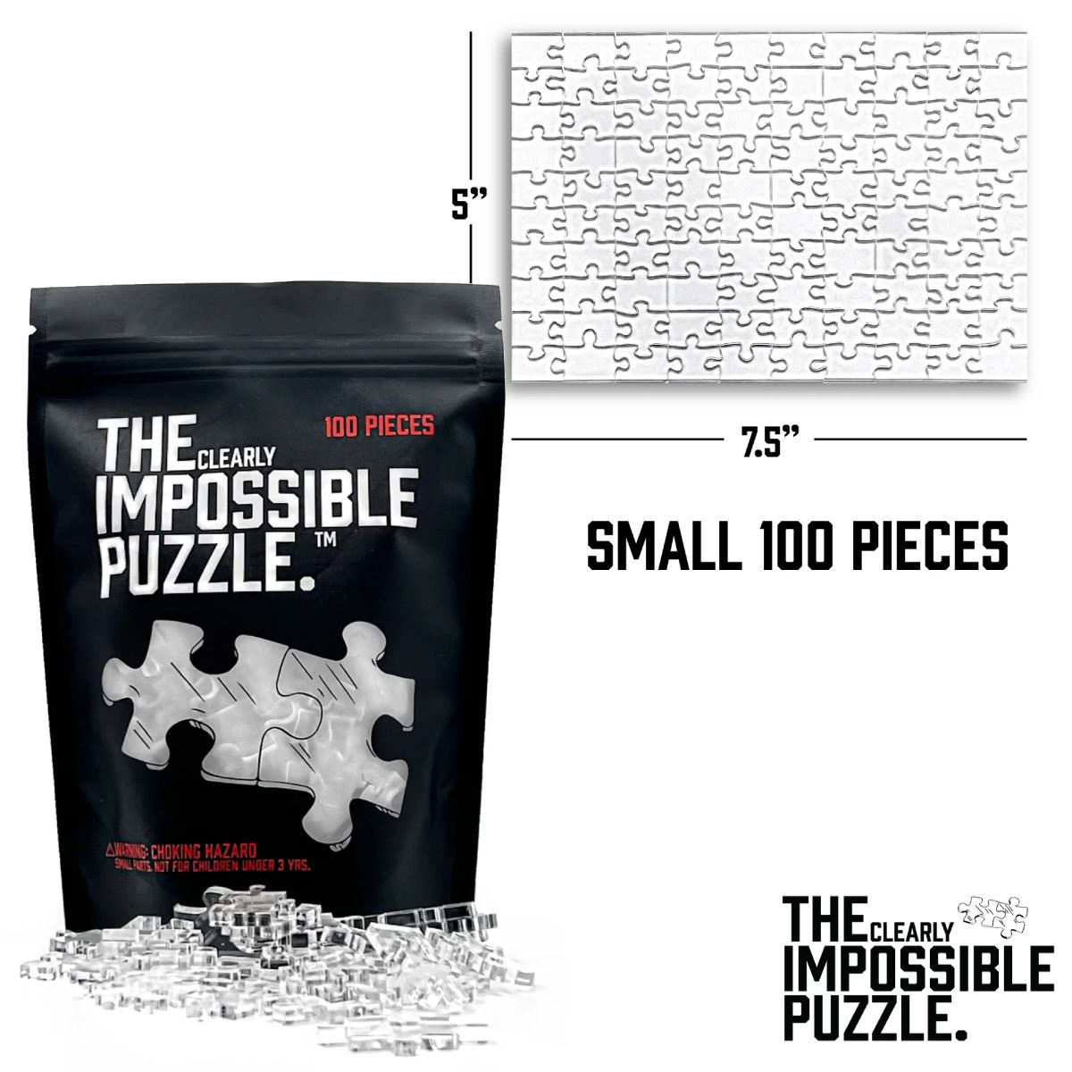 Quebra-Cabeça The Clearly Impossible Puzzle com Peças de Acrílico Cristalino