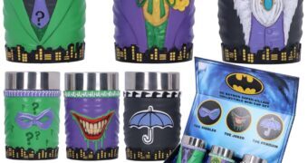 Set de Mini-Copos Batman Arqui-Inimigos: Coringa, Charada e Pinguim